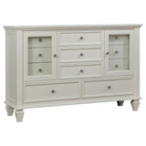 Sandy Beach 5-piece Eastern King Bedroom Set Cream White - Tampa Furniture Outlet
