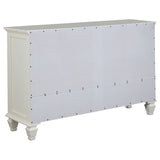 Sandy Beach 5-piece Eastern King Bedroom Set Cream White - Tampa Furniture Outlet