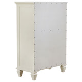 Sandy Beach 5-piece Eastern King Bedroom Set Cream White - Tampa Furniture Outlet