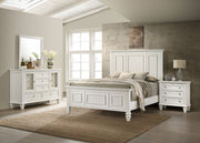 Tampa Furniture Outlet - Coaster - Sandy Beach 4-piece California King Bedroom Set Cream White - 201301KWN-S4