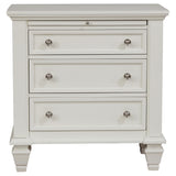 Sandy Beach 4-piece Queen Bedroom Set Cream White - Tampa Furniture Outlet