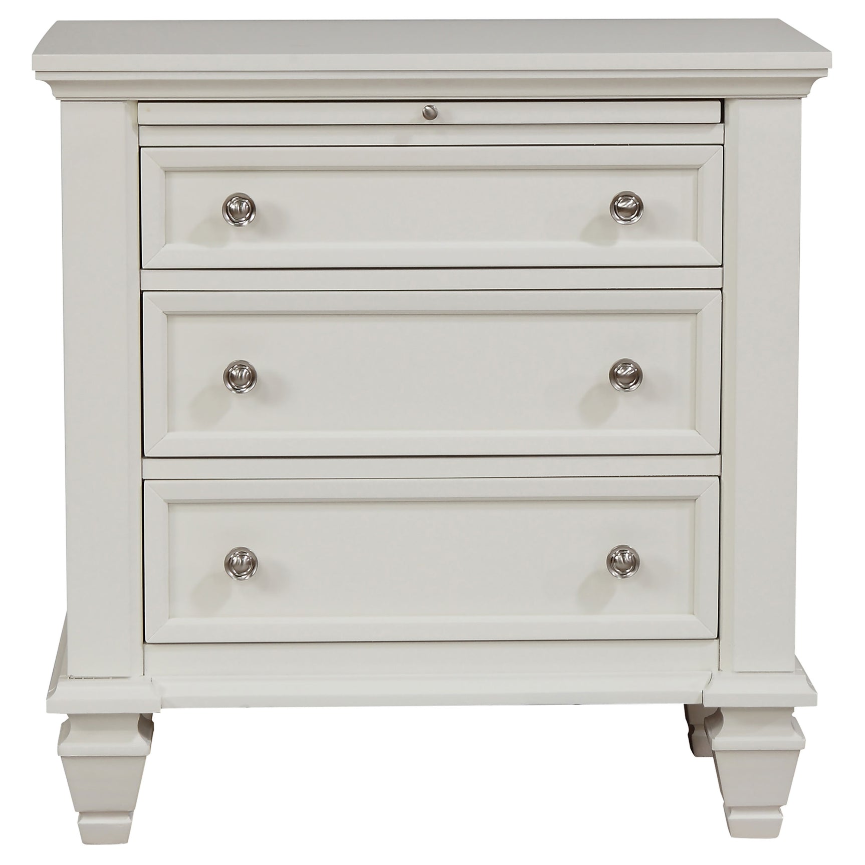 Sandy Beach 4-piece Queen Bedroom Set Cream White - Tampa Furniture Outlet