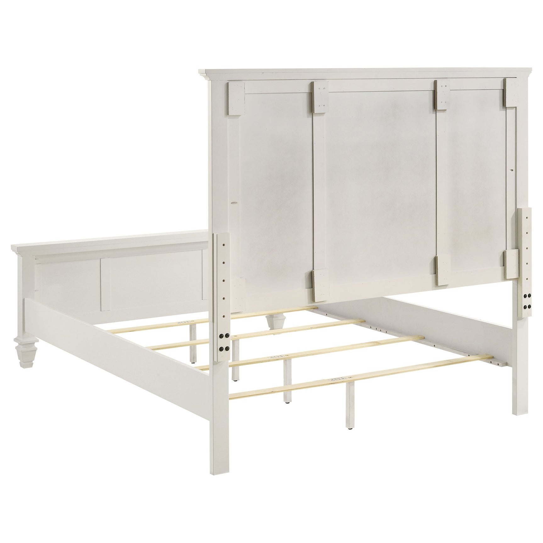 Sandy Beach 5-piece Queen Bedroom Set Cream White - Tampa Furniture Outlet
