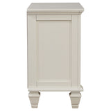 Sandy Beach 3-drawer Nightstand Cream White - Tampa Furniture Outlet