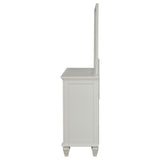 Sandy Beach 11-drawer Dresser with Mirror Cream White
