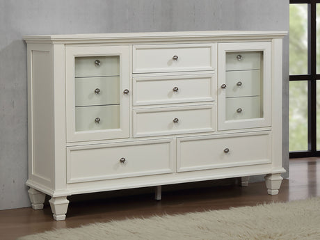 Sandy Beach 11-drawer Dresser Cream White - Tampa Furniture Outlet