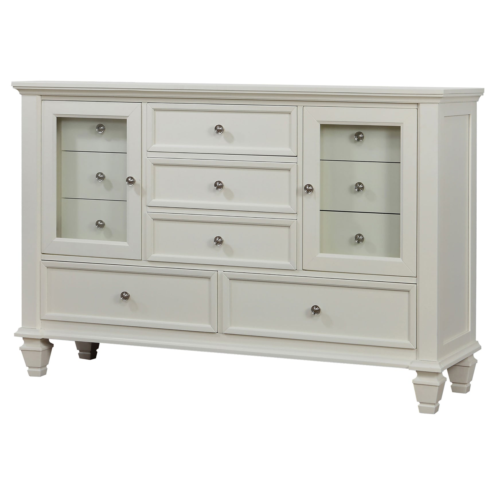 Sandy Beach 11-drawer Dresser Cream White - Tampa Furniture Outlet