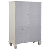 Sandy Beach 8-drawer Door Chest Cream White - Tampa Furniture Outlet
