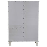 Sandy Beach 8-drawer Door Chest Cream White - Tampa Furniture Outlet