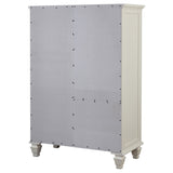 Sandy Beach 8-drawer Door Chest Cream White - Tampa Furniture Outlet