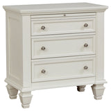Sandy Beach 4-piece Eastern King Bedroom Set Cream White - Tampa Furniture Outlet
