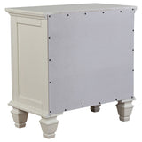 Sandy Beach 4-piece Eastern King Bedroom Set Cream White - Tampa Furniture Outlet