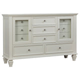 Sandy Beach 5-piece Eastern King Bedroom Set Cream White - Tampa Furniture Outlet