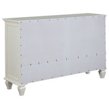 Sandy Beach 5-piece Eastern King Bedroom Set Cream White - Tampa Furniture Outlet