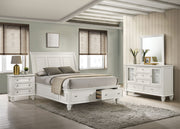 Tampa Furniture Outlet - Coaster - Sandy Beach 4-piece Queen Bedroom Set Cream White - 201309Q-S4