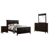 Carlton 4-piece Full Bedroom Set Cappuccino - Tampa Furniture Outlet