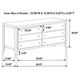 Carlton 5-piece Full Bedroom Set Cappuccino
