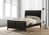 Carlton Wood Full Panel Bed Cappuccino - Tampa Furniture Outlet