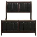 Carlton Wood Full Panel Bed Cappuccino - Tampa Furniture Outlet