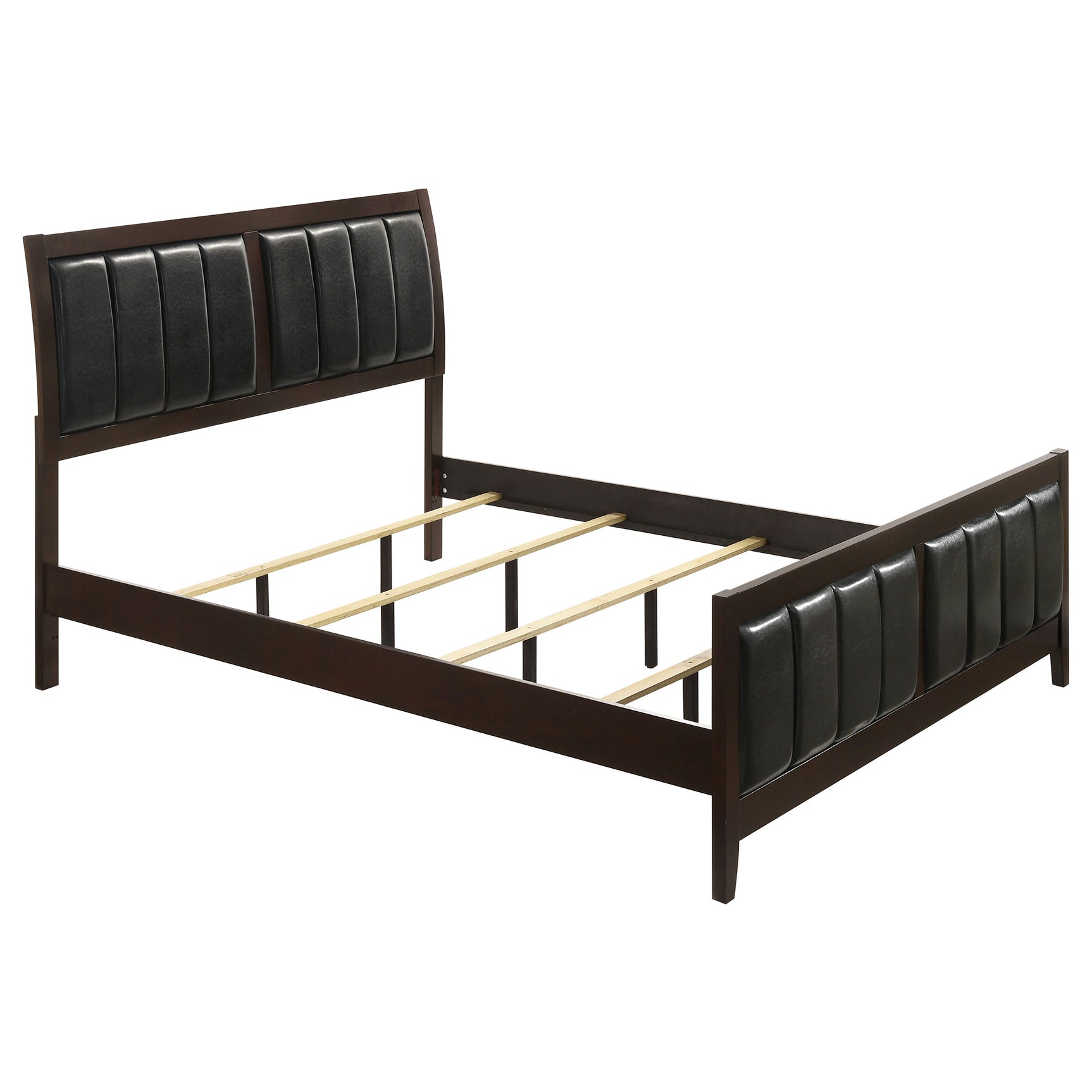 Carlton 4-piece Eastern King Bedroom Set Cappuccino - Tampa Furniture Outlet