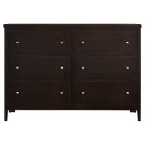 Carlton 4-piece Eastern King Bedroom Set Cappuccino - Tampa Furniture Outlet