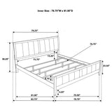 Carlton 4-piece Eastern King Bedroom Set Cappuccino - Tampa Furniture Outlet