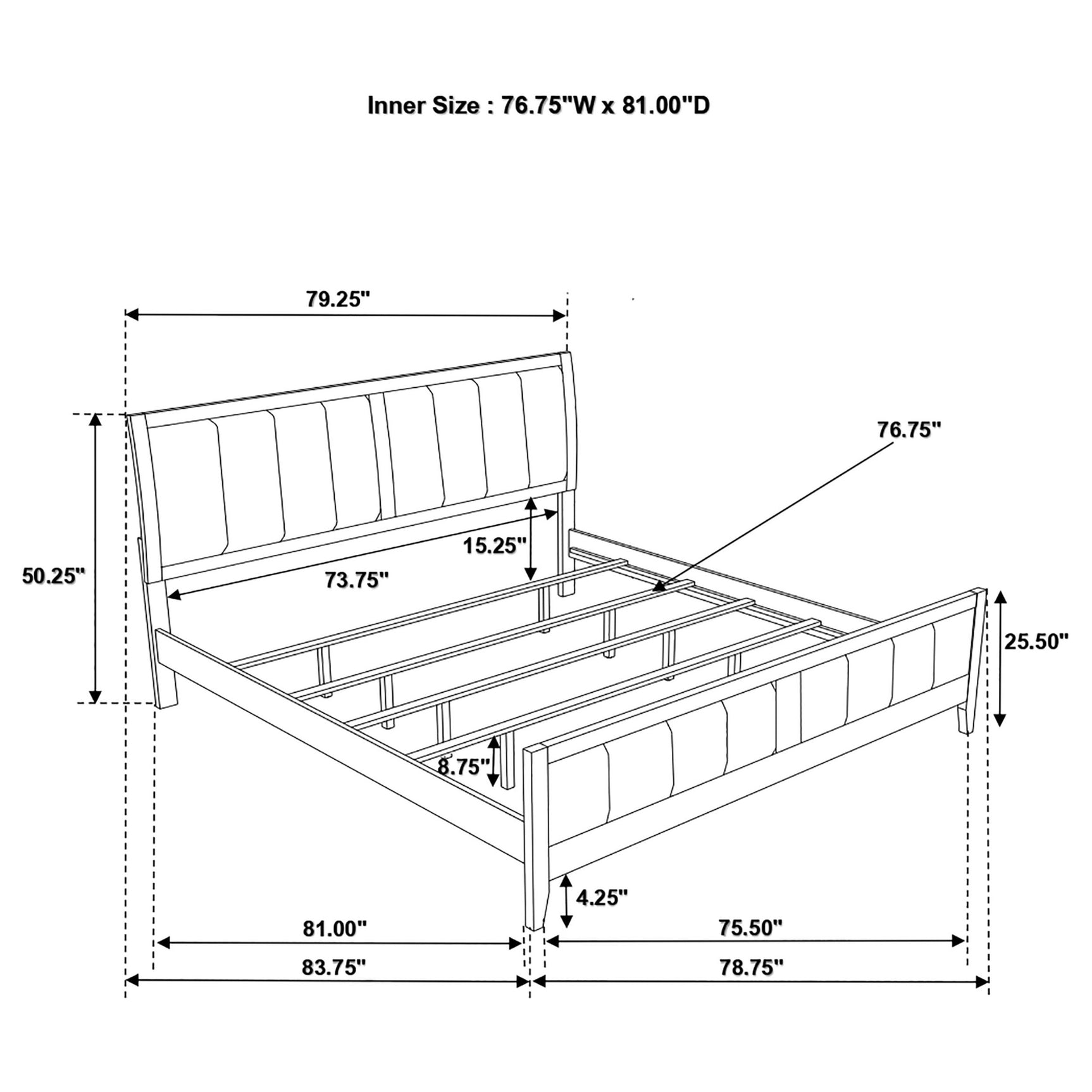 Carlton 4-piece Eastern King Bedroom Set Cappuccino - Tampa Furniture Outlet