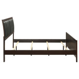 Carlton Wood Eastern King Panel Bed Cappuccino - Tampa Furniture Outlet
