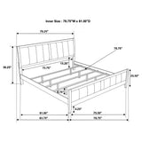 Carlton Wood Eastern King Panel Bed Cappuccino - Tampa Furniture Outlet