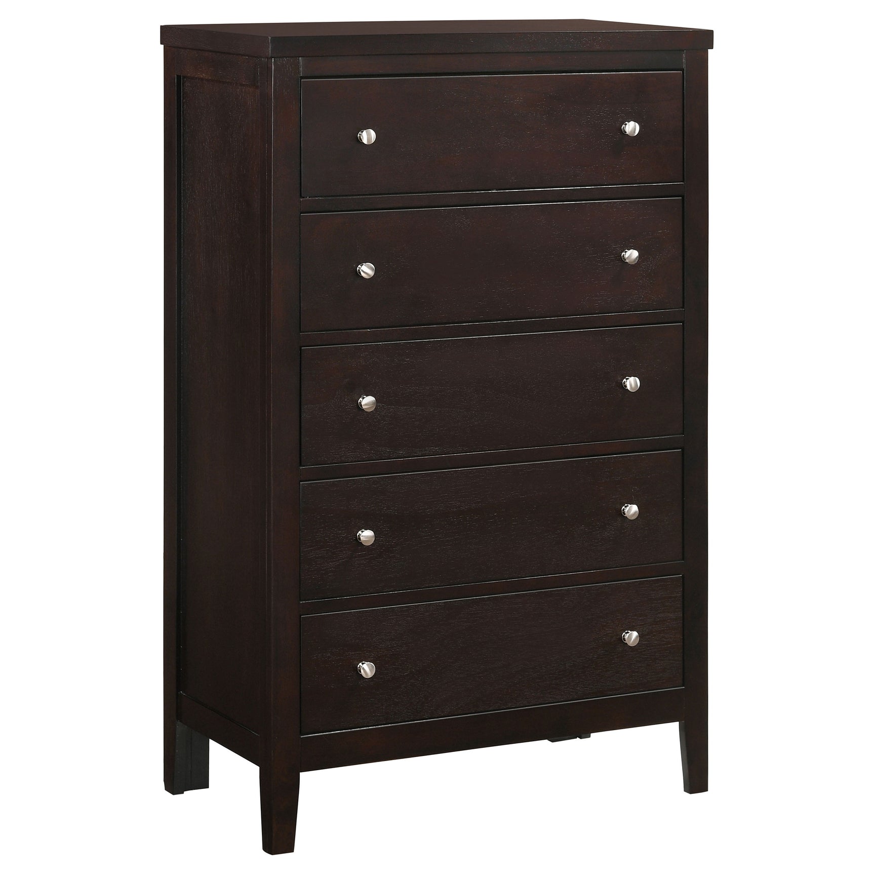 Carlton 5-piece California King Bedroom Set Cappuccino - Tampa Furniture Outlet