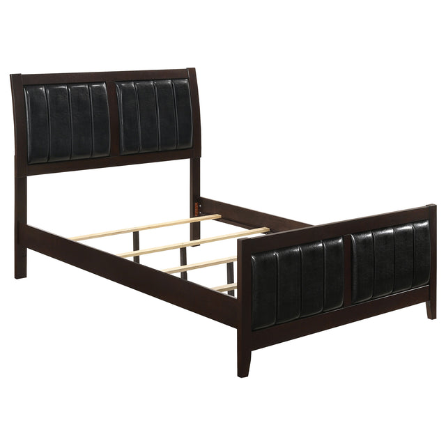 Tampa Furniture Outlet - Coaster - Carlton Wood California King Panel Bed Cappuccino - 202091KW