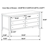 Carlton 5-piece Queen Bedroom Set Cappuccino