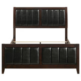Carlton Wood Queen Panel Bed Cappuccino - Tampa Furniture Outlet