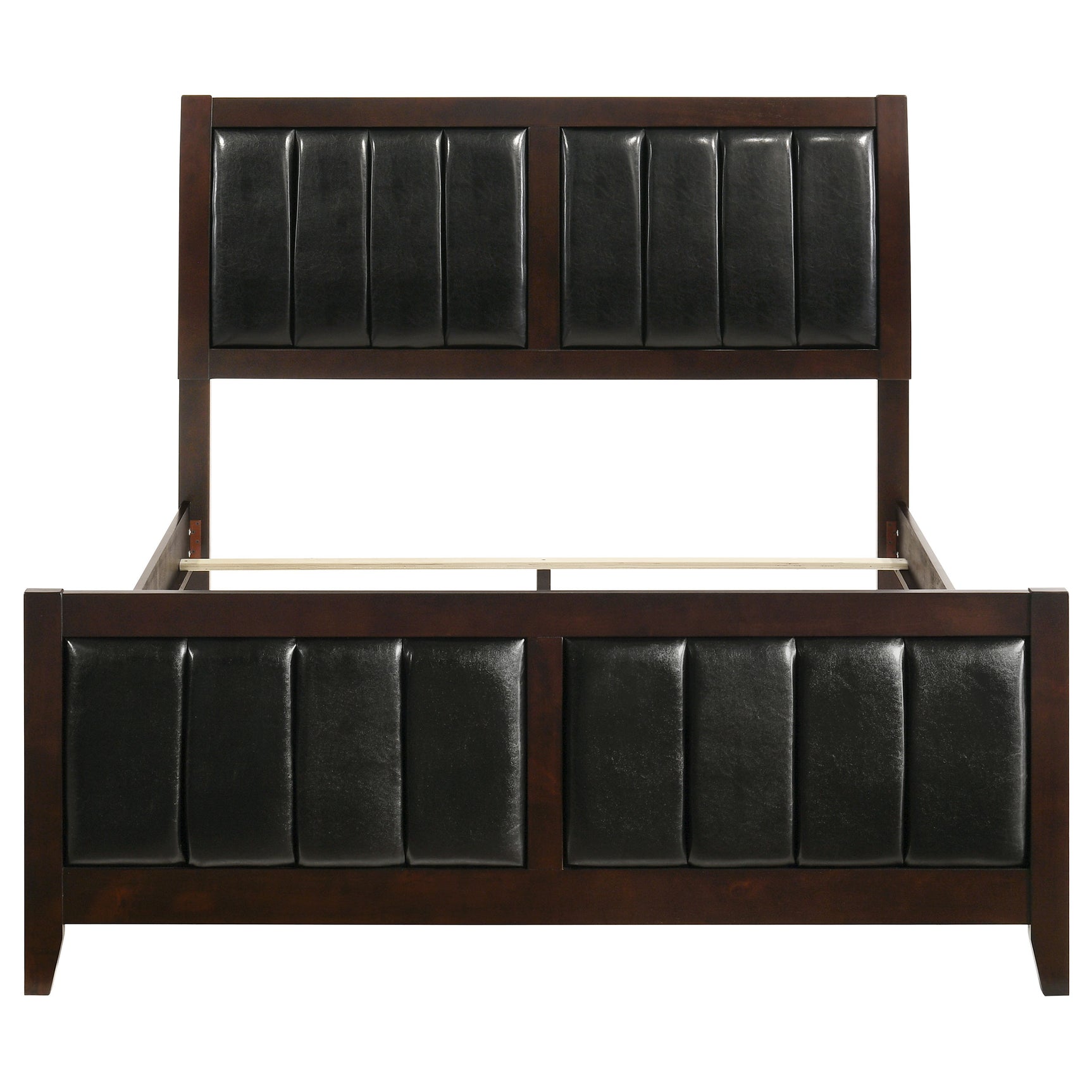 Carlton Wood Queen Panel Bed Cappuccino - Tampa Furniture Outlet