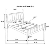 Carlton Wood Queen Panel Bed Cappuccino - Tampa Furniture Outlet