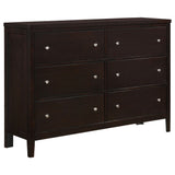 Carlton 5-piece Twin Bedroom Set Cappuccino - Tampa Furniture Outlet