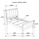 Carlton 5-piece Twin Bedroom Set Cappuccino - Tampa Furniture Outlet