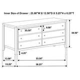 Carlton 5-piece Twin Bedroom Set Cappuccino - Tampa Furniture Outlet
