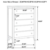 Carlton 5-piece Twin Bedroom Set Cappuccino - Tampa Furniture Outlet