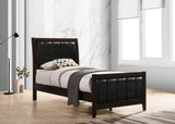 Carlton Wood Twin Panel Bed Cappuccino - Tampa Furniture Outlet
