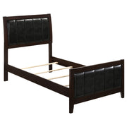 Tampa Furniture Outlet - Coaster - Carlton Wood Twin Panel Bed Cappuccino - 202091T