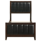 Carlton Wood Twin Panel Bed Cappuccino - Tampa Furniture Outlet