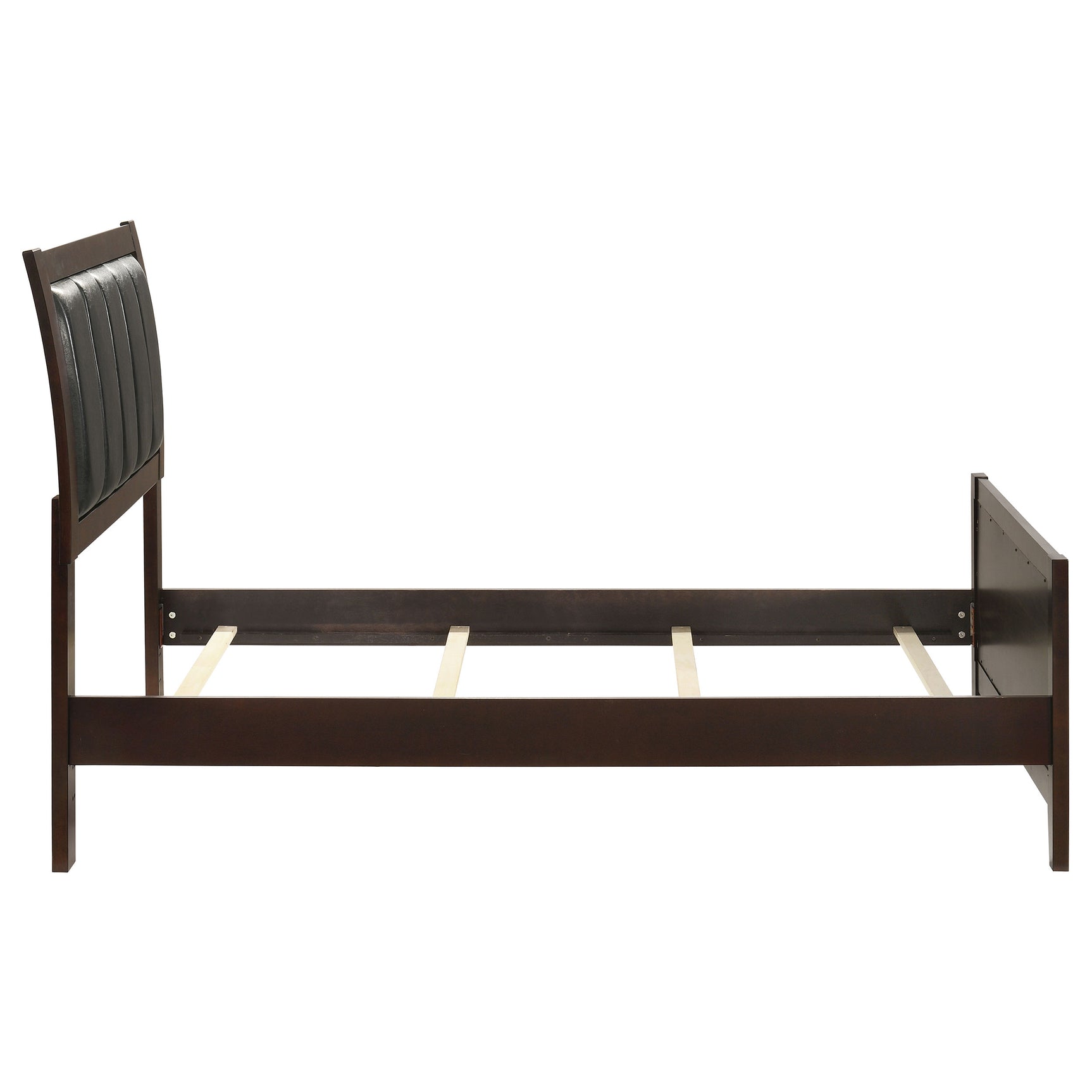 Carlton Wood Twin Panel Bed Cappuccino - Tampa Furniture Outlet