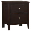 Tampa Furniture Outlet - Coaster - Carlton 2-drawer Nightstand Cappuccino - 202092