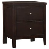 Tampa Furniture Outlet - Coaster - Carlton 2-drawer Nightstand Cappuccino - 202092