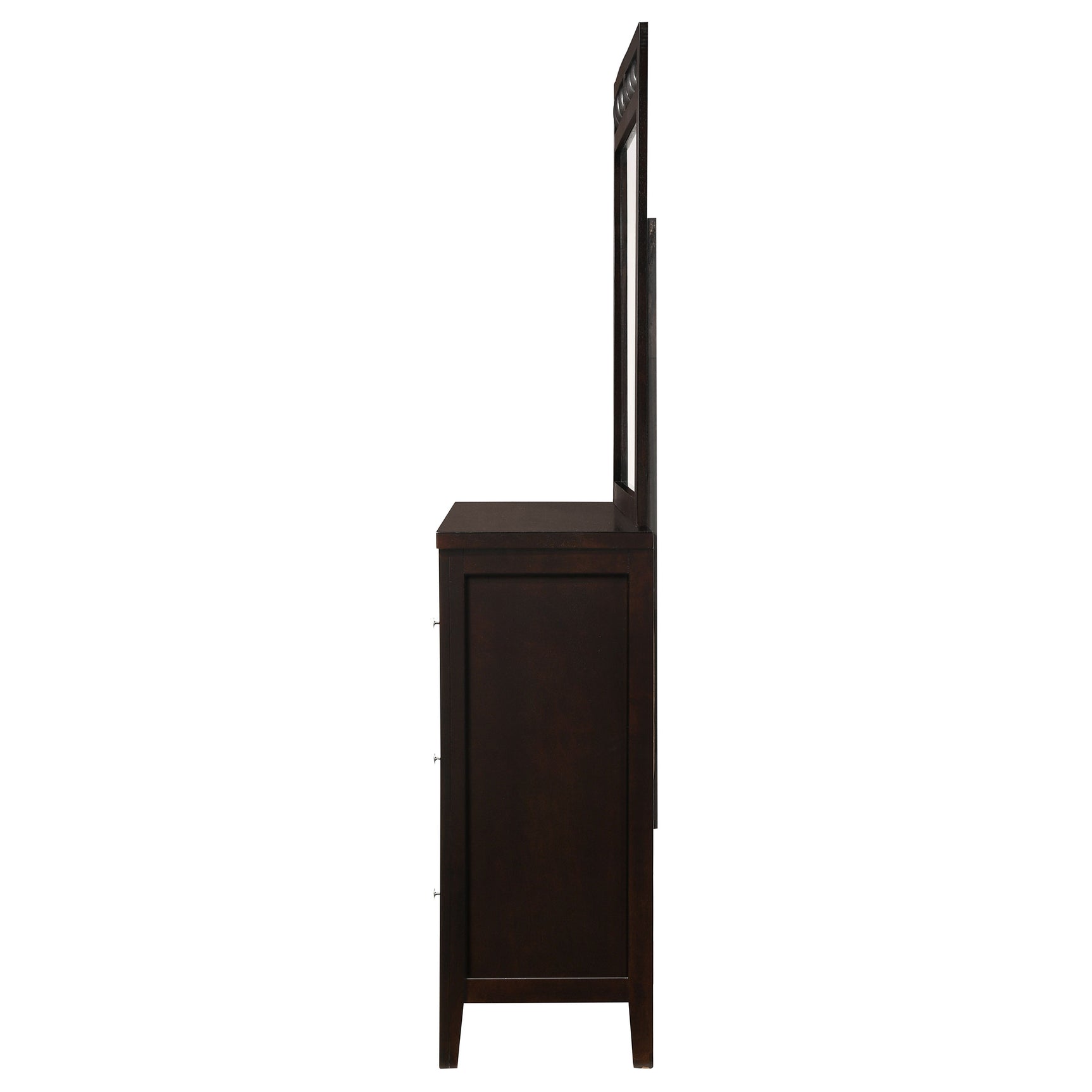 Carlton 6-drawer Dresser with Mirror Cappuccino - Tampa Furniture Outlet