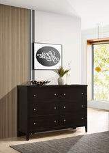 Carlton 6-drawer Dresser Cappuccino - Tampa Furniture Outlet