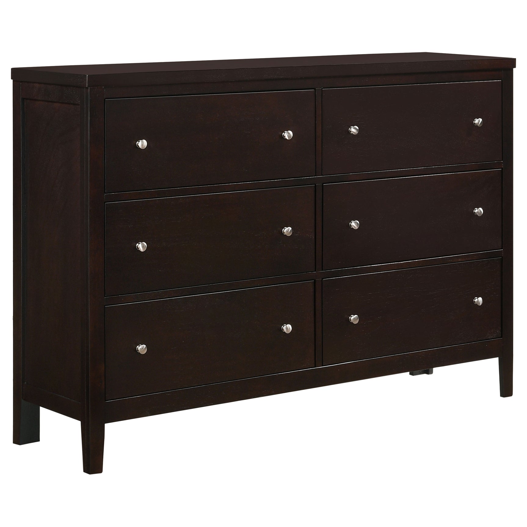 Tampa Furniture Outlet - Coaster - Carlton 6-drawer Dresser Cappuccino - 202093