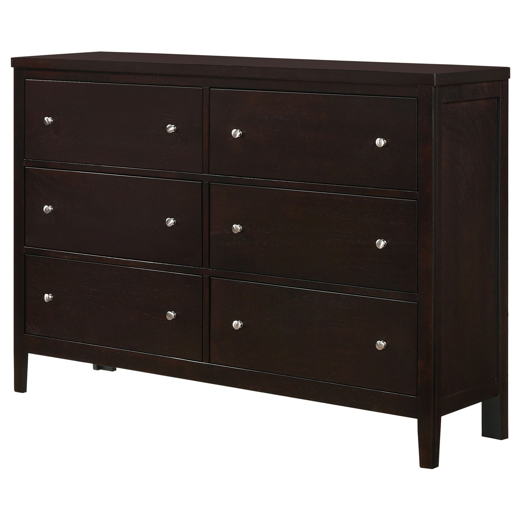 Carlton 6-drawer Dresser Cappuccino - Tampa Furniture Outlet