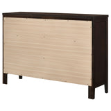 Carlton 6-drawer Dresser Cappuccino - Tampa Furniture Outlet